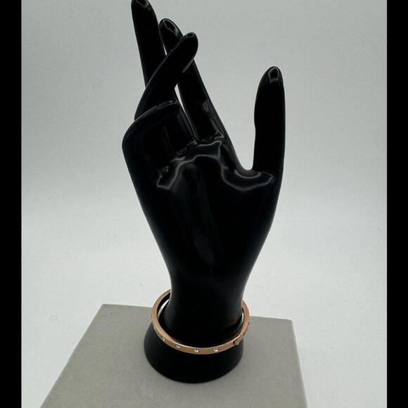 Kate Spade Rose Gold Stone Set Bangle Bracelet - Picture 7 of 10